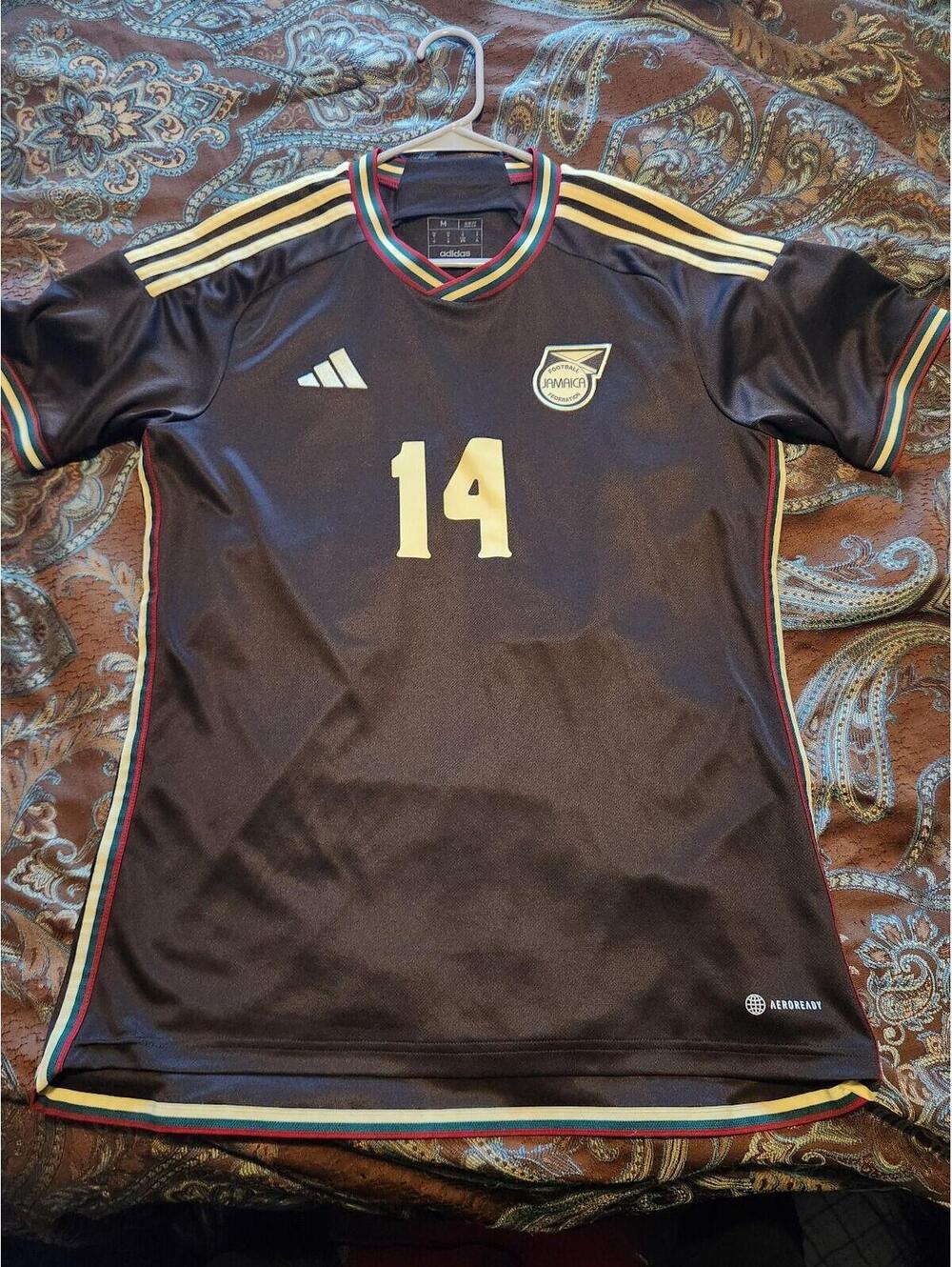 Jamaica 2023/2024 Reid Reggae Boys Away Soccer Jersey Size M